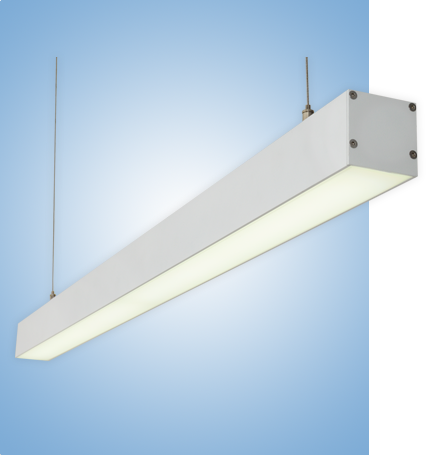 Светильник профильный L50 серия vs-ds-L50 в белом корпусе